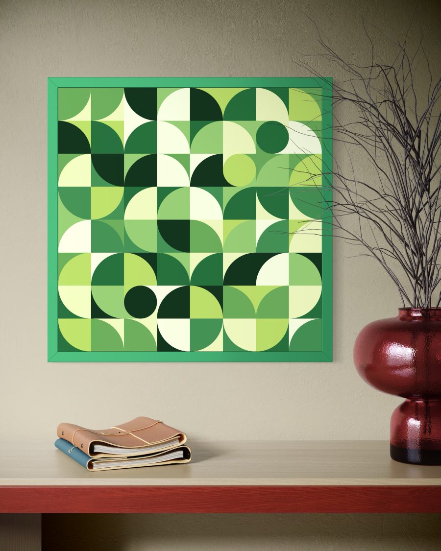Green Pulse art print by Ákos Hajdu